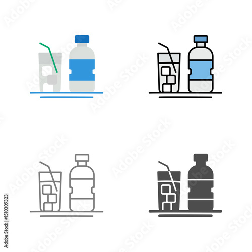 Mineral Water Vector Icon