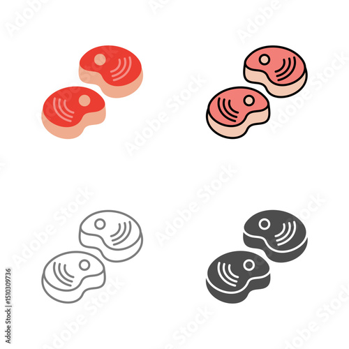Steak Vector Icon