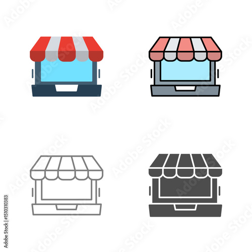 Online Shopping Vector Icon