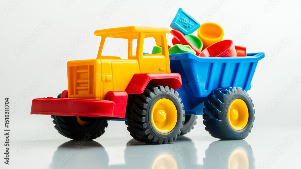 Obraz premium toy truck on a white background