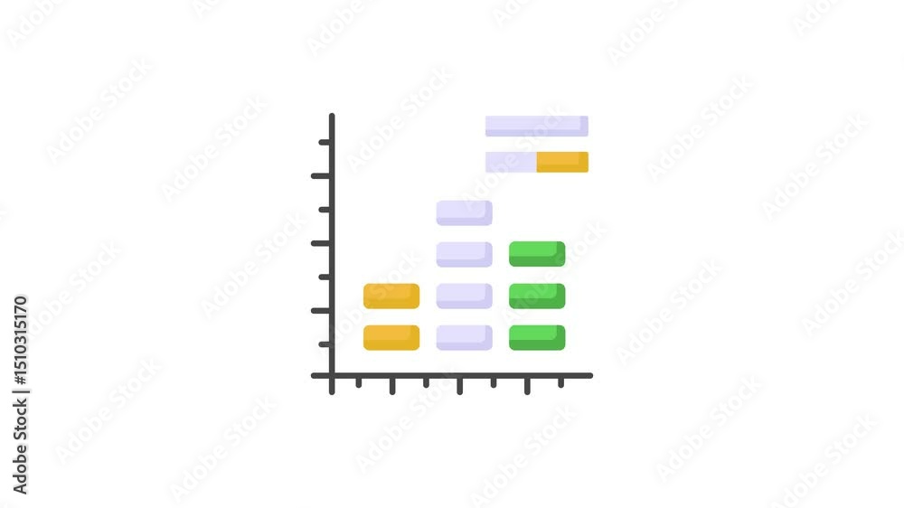 Get your hands on this creatively designed icon of histogram chart, data analytics