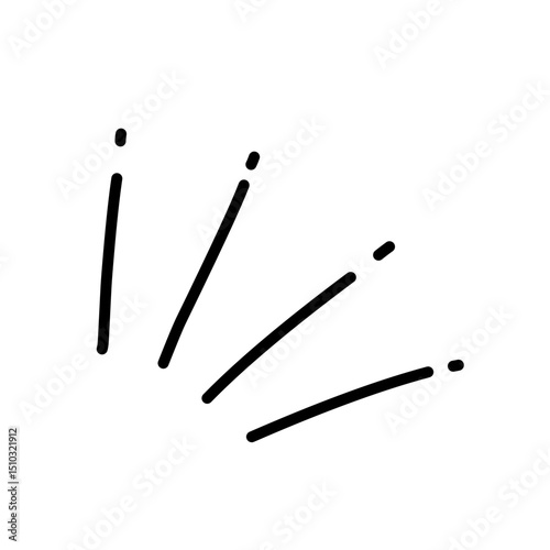 Cartoon manga element 