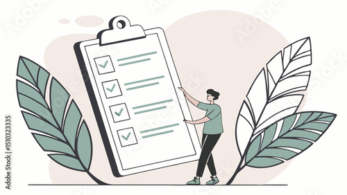-design-an-illustration-of-a-checklist-on-a-clipbo.eps