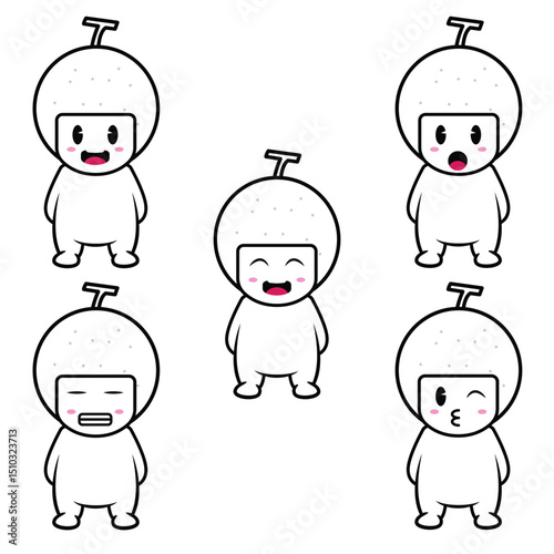 longan fruit emoji illustration