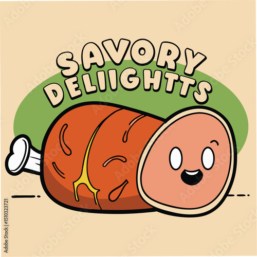 Juicy roasted meat slice with herbs and glaze delicious meal centerpiece