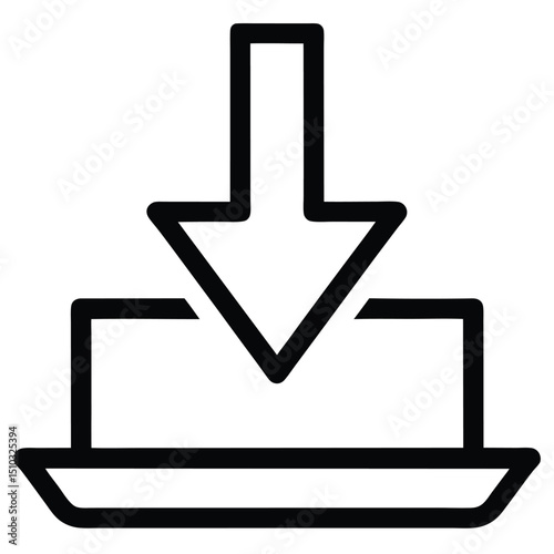 Download icon arrow data transfer computer file