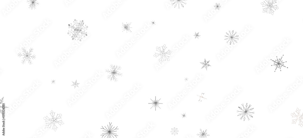 Snowflake Cascade: Mesmerizing 3D Illustration Depicting Descending Christmas Snowflakes Snowflake Cascade: Mesmerizing 3D Illustration Depicting Descending Christmas Snowflakes
