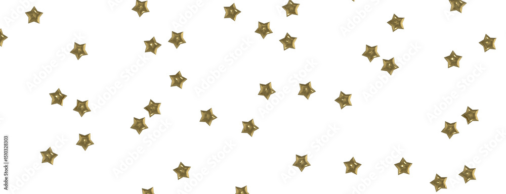 Fototapeta premium XMAS Glossy 3D Christmas star icon. Design element for holidays. -