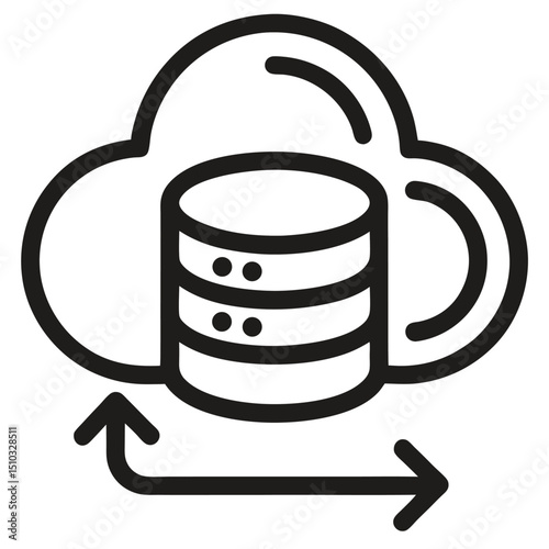 Cloud database backup and restore data transfer