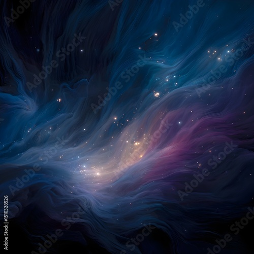 Nebulosa Estelar Azul Profundo photo