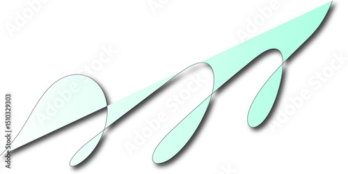 green leaf on white background