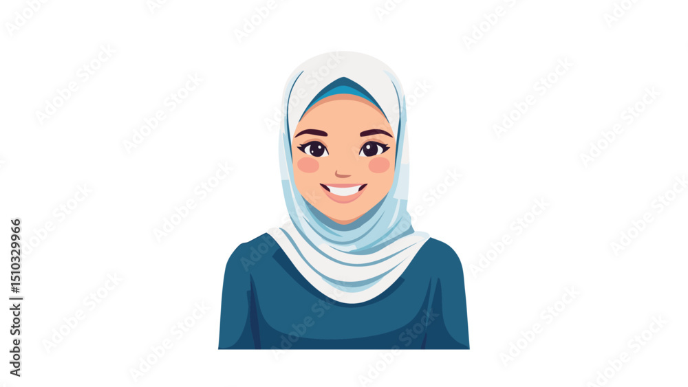 Friendly Hijabi Girl Portrait Vector
Friendly Hijabi Girl Portrait Vector