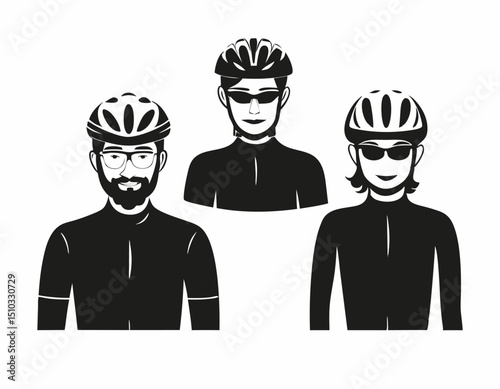 Cycling Silhouette Pack – Road Bikers, Mountain Cyclists & Casual Riders