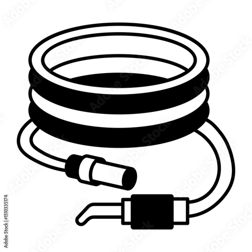 A hand drawn style icon showing a water pipe

