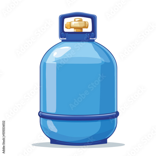 Professional Natural Gas Container Vector Illustration for Industry Design Projects