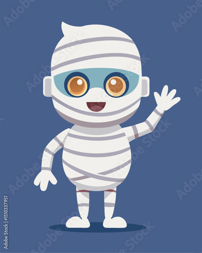 Cute Mummy Halloween t shirt Design for Spooky Season Fun and Celebrations for All