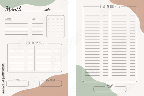 monthly finance planner