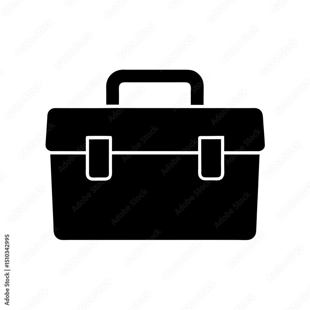 Toolbox Icon Vector Flat Clean Look Isolated Toolbox Icon Vector Flat Clean Look Isolated