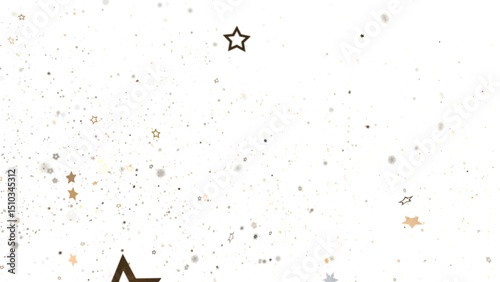 XMAS stars background, sparkle lights confetti falling. magic shining Flying christmas stars on night