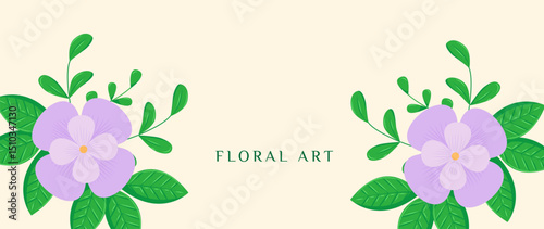 Abstract floral art background. Design illustration for wallpaper, banner, print, poster, cover, greeting and invitation card.