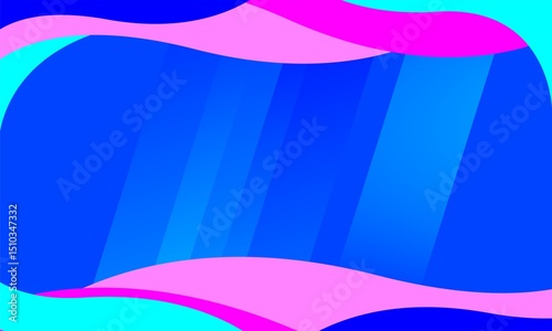 Modern professional light blue, dark blue pink abstract vector background. Curves and shapes of circles, squares with elegance and simplicity. Used for banners, covers, posters, wallpapers