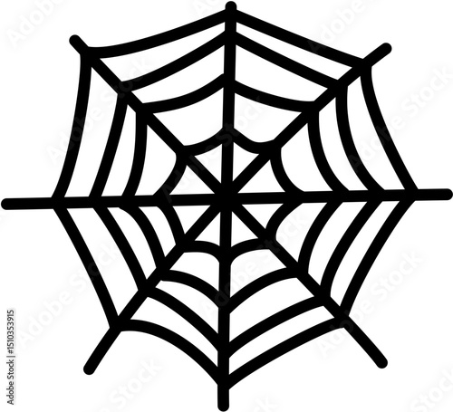 spooky spider web doodle 