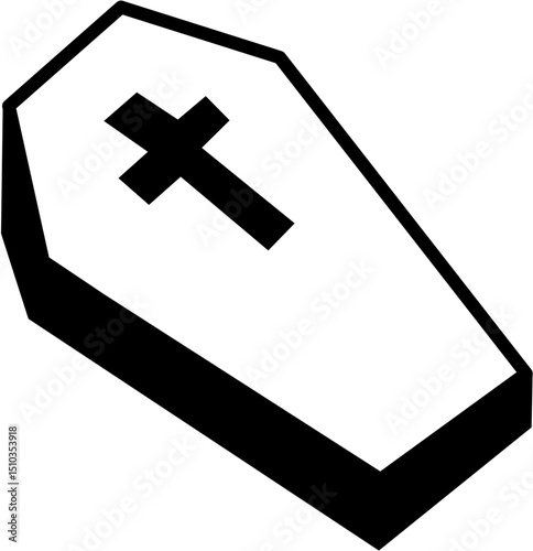 coffin grave doodle 