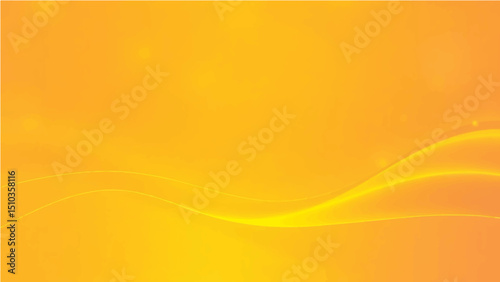 Abstract background with yellow gradient and flowing line.