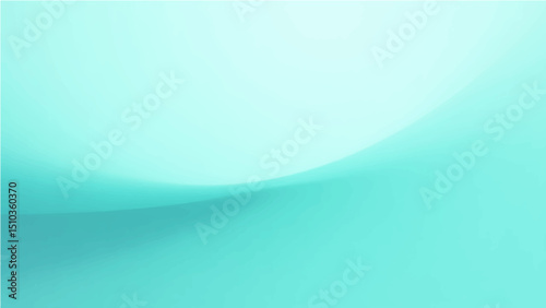 Abstract background with soft blue green gradient and flowing line.