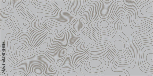  A seamless vector pattern of thin, light gray contour lines on a solid medium gray background, forming an abstract topographic map.
