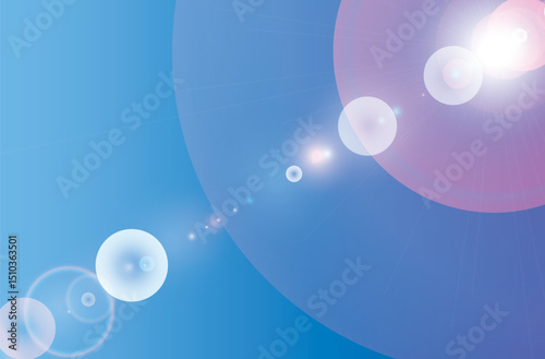 abstract blue background with bubbles