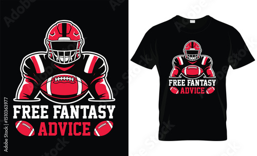 American Football Mascot T-shirt Design