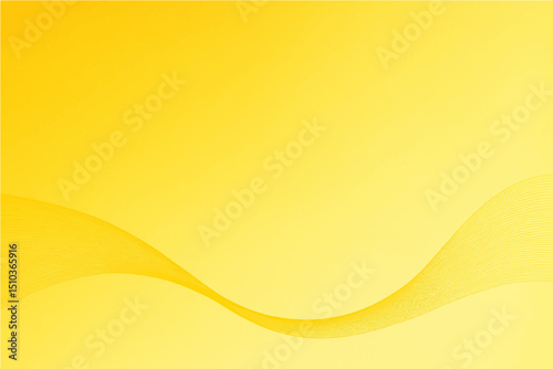 Abstract background with yellow gradient and flowing line.
