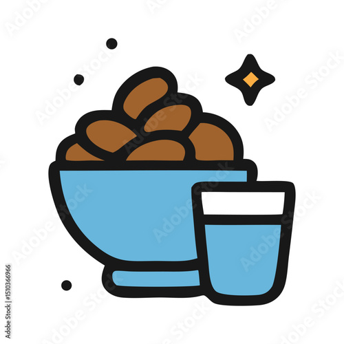 2d icon single ramadan kareem. suitable for your project, digital marketing, website design and more