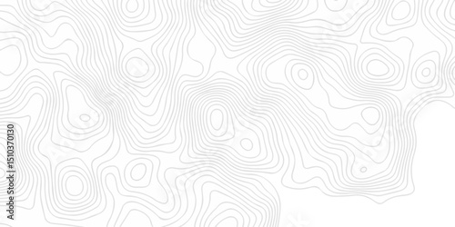 Modern Abstract white topo map location discovery. vector topo map design White background with topographic world grid wave Topographic map geographic line texture.	