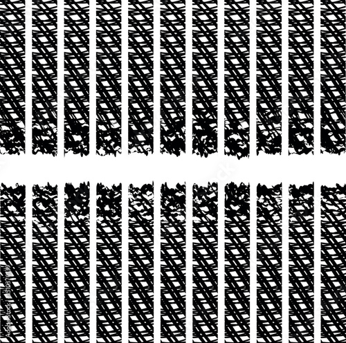 The texture is in the form of vertical lattice pillars. Between them in the middle there is a noisy void.