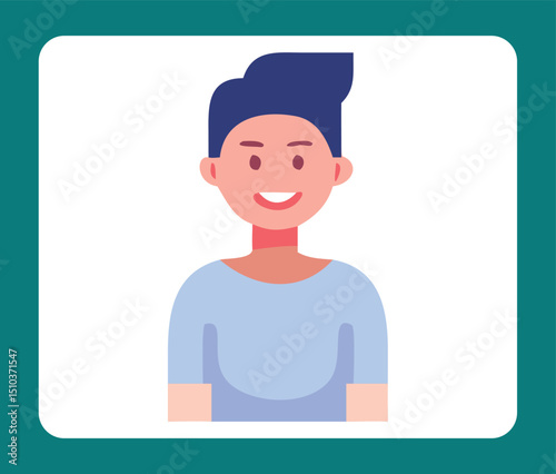 vector illustration of a man with speech bubble