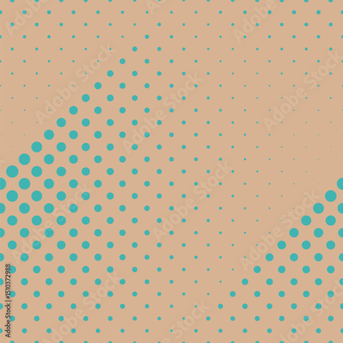 Halftone geometrical dot pattern background - repeating abstract vector graphic