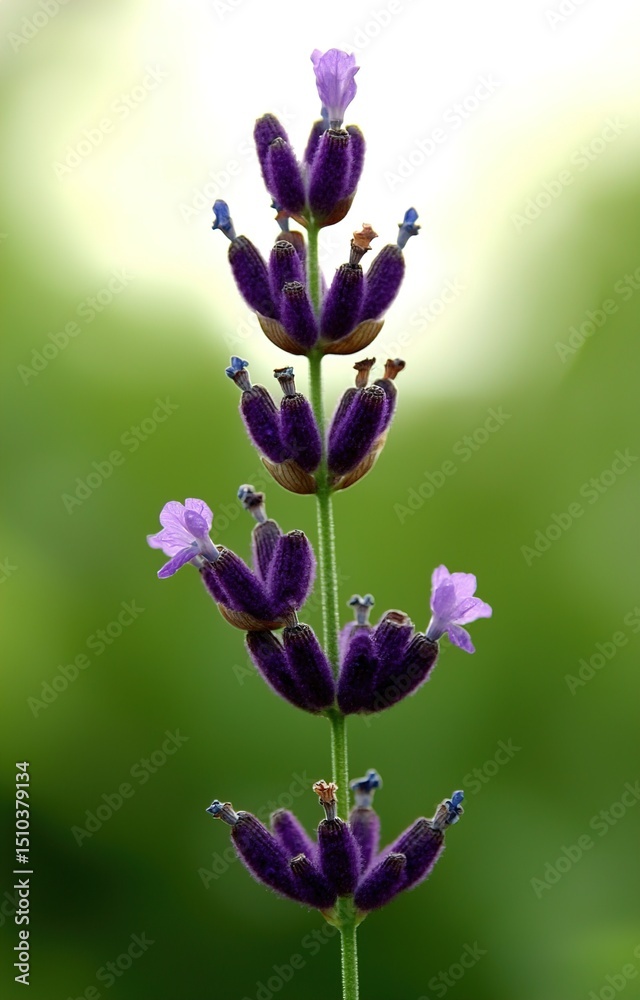 Obraz premium Blue Lavandula or lavender is a perennial flowering plants in the mints family, Lamiaceae. Medicine use 