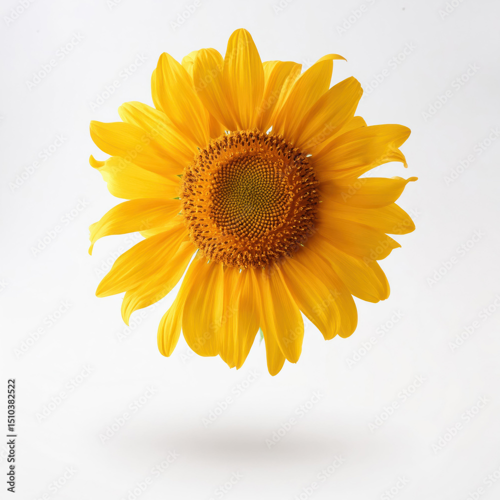 Fototapeta premium sunflower on white background