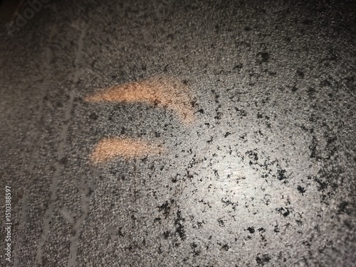 Close-up texture of a burnt and aged cooking pan. photo