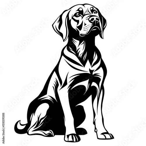 Labrador Puppy Silhouette