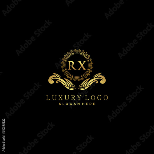 RX letter initial monogram luxury logo
