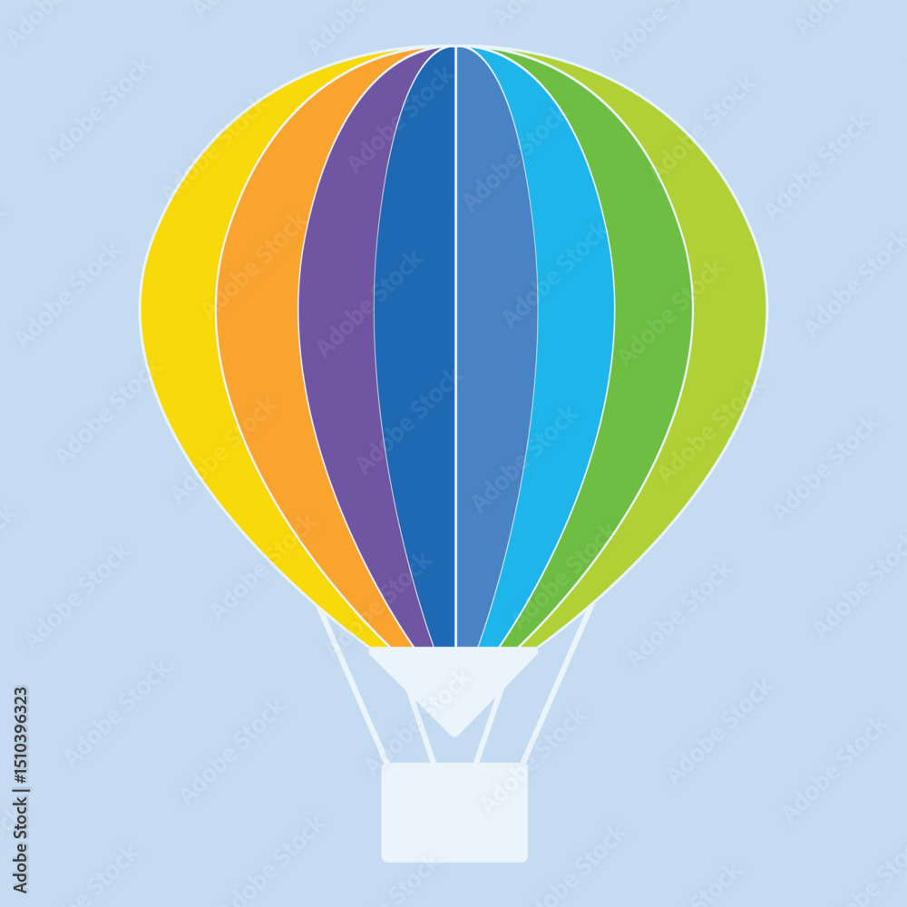 Fototapeta premium hot air balloon, vector illustration