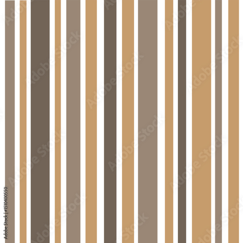 Stripes vector brown background fabric pattern stripe balance stripe patterns vertical brown color tone stripes different size symmetric. fabric pattern art cute illustration.