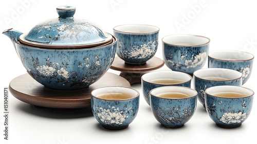 A traditional Chinese tea set, perfect for a calming and cultural tea-drinking experience.