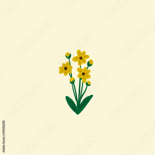 Fototapeta Naklejka Na Ścianę i Meble -  Seamless watercolour and unique floral pattern background for covers, notes, banner. Soft backgrounds colour. Watercolour art work. Flower stalk. Colourful flower.
