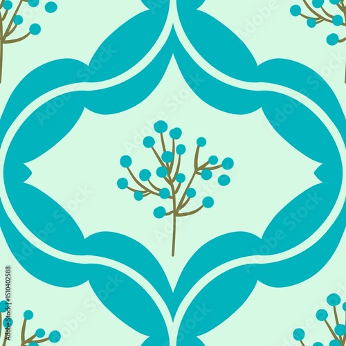 Fototapeta Naklejka Na Ścianę i Meble -  Seamless watercolour and unique floral pattern background for covers, notes, banner. Soft backgrounds colour. Watercolour art work. Flower stalk. Colourful flower.