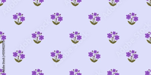 Fototapeta Naklejka Na Ścianę i Meble -  Seamless watercolour and unique floral pattern background for covers, notes, banner. Soft backgrounds colour. Watercolour art work. Flower stalk. Colourful flower.