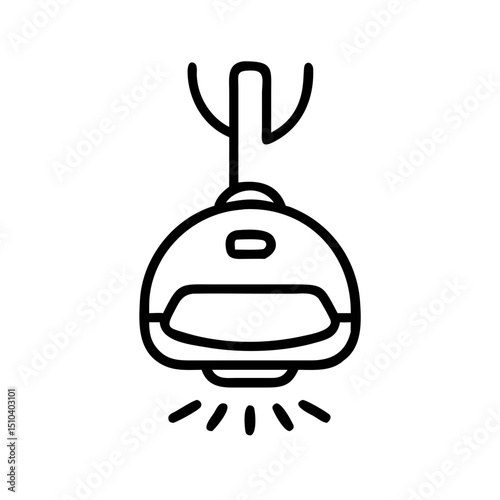 Robot vacuum cleaner with Wi-Fi indicator in minimalist design  